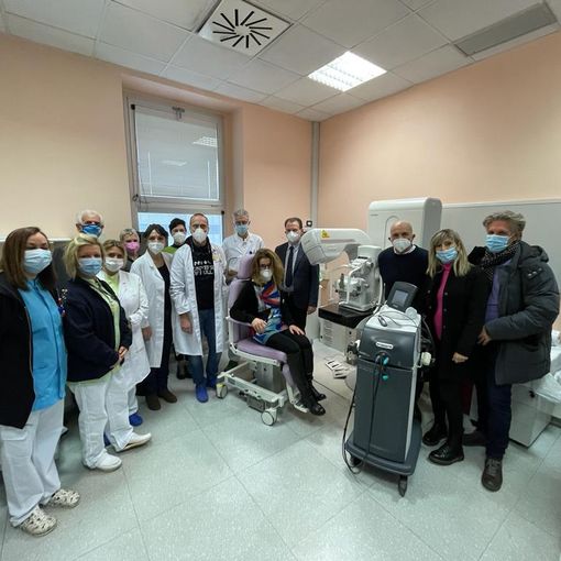 La foto della consegna