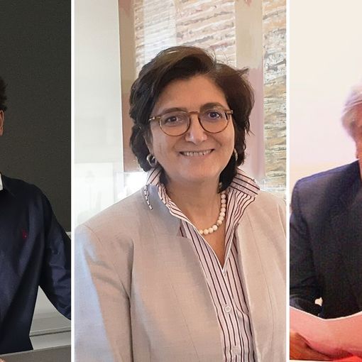 Da sinistra: i professori Giovanni Veronesi, Licia Iacoviello e Marco Ferrario del Centro Epimed dell’Università dell’Insubria