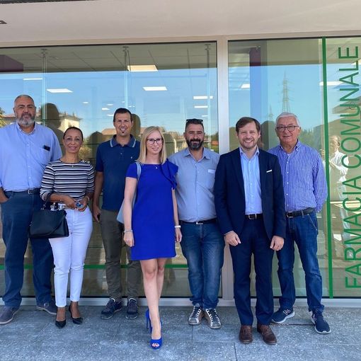 Emanuele Monti visita il cantiere della palazzina della salute a Castiglione Olona: «Progetto innovativo che avvicina l’offerta sanitaria al cittadino»