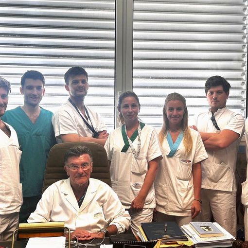 L’equipe guidata dal professor Giulio Carcano