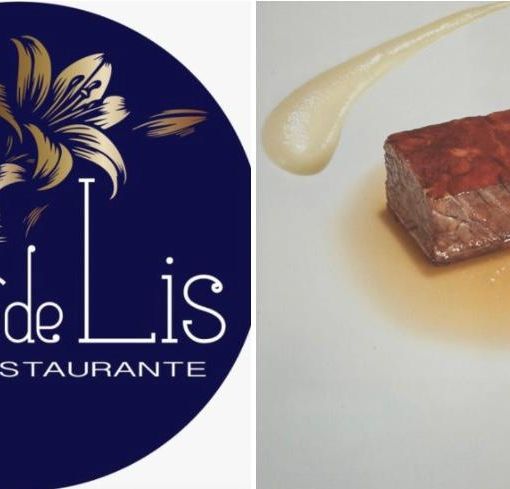 Il logo del ristorante Flor de Lis e uno dei piatti che verranno proposti