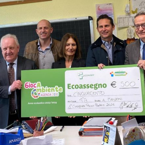 Premio Ballerio, consegnati da Coinger gli “ecoassegni” alle scuole vincitrici