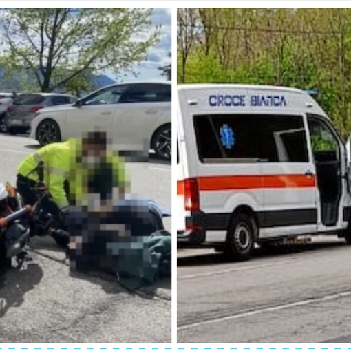 Nel riquadro a sinistra l'incidente di Luino (foto LuinoNotizie.it) A destra i soccorsi a Laveno(foto © SM da LuinoNotizie.it) Nel riquadro a sinistra l'incidente di Luino (foto LuinoNotizie.it) A destra i soccorsi a Laveno(foto © SM da LuinoNotizie.it)