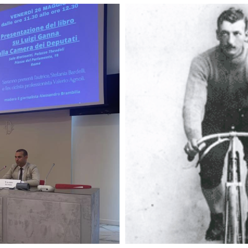 La storia di Luigi Ganna, il primo vincitore del Giro d'Italia. Presentato alla Camera il libro che racconta la sua storia