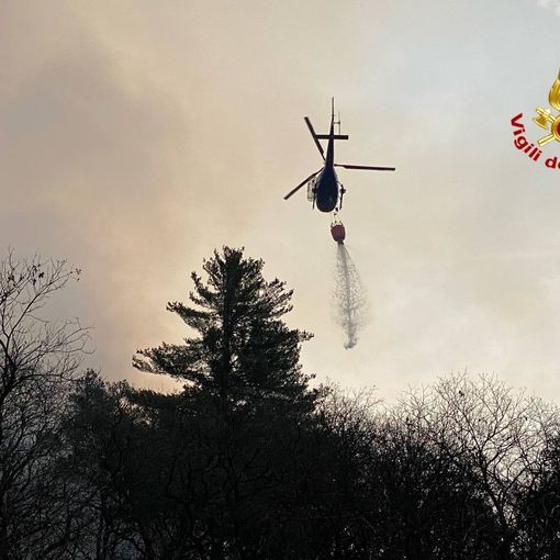 La notte non ridà ossigeno all'incendio: nessun fronte attivo delle fiamme a Montegrino Valtravaglia