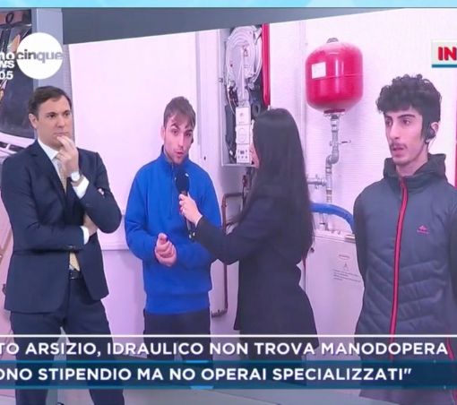 VIDEO. L'idraulico bustocco in tv: «Com'è difficile trovare manodopera»