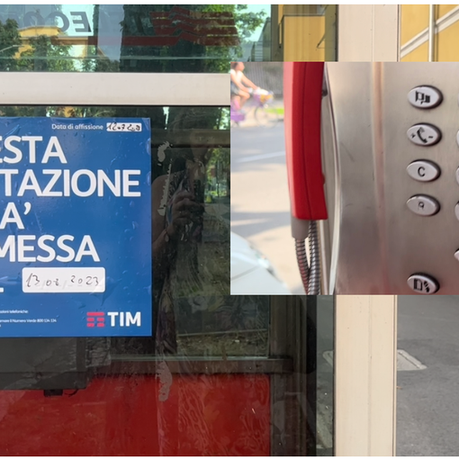 Una cabina superstite in viale Alfieri