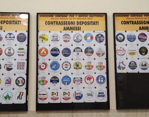 I contrassegni ammessi alle elezioni del 25 settembre dal sito del Ministero dell'Interno