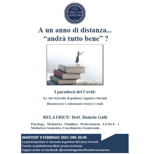 Il comitato genitori del Liceo Ferraris di Varese riparte con le serate formative dedicate ai genitori