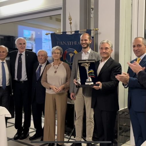 IL VIDEO. Beppe Saronni: «Fiero della prima Fiamma Panathlon Sergio Allegrini»