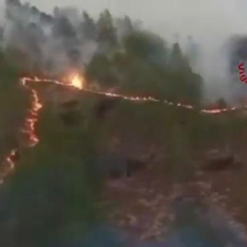 VIDEO. Incendio di San Bernardino Verbano, le impressionanti immagini riprese dall'alto