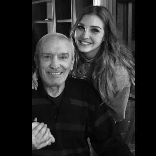 Gigi Riva con la nipote Virginia figlia di suo figlio Nicola