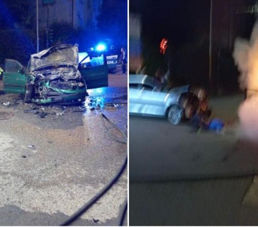 Le immagini del drammatico scontro tra viale Ippodromo e viale Aguggiari
