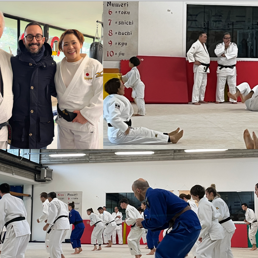 VIDEO E FOTO. La star giapponese e il judo bustocco, parte così la Città europea dello sport: «Un onore e noi fieri della nostra storia»