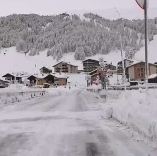 La magia del risveglio a Livigno (foto tratta dal video della pagina Facebook &quot;Livigno is magic&quot;)