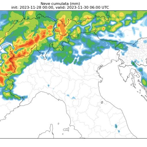 Neve, arriva l'allerta dalla protezione civile: possibili dai 10 ai 20 centimetri tra pianura e collina