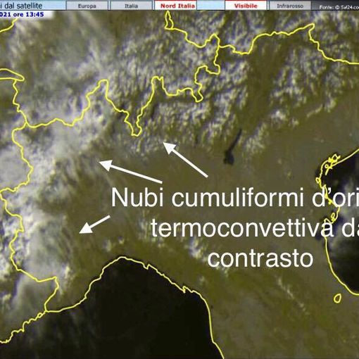 Oltre 30 gradi con umidità al 50%. Torna il rischio di temporali violenti con grandine