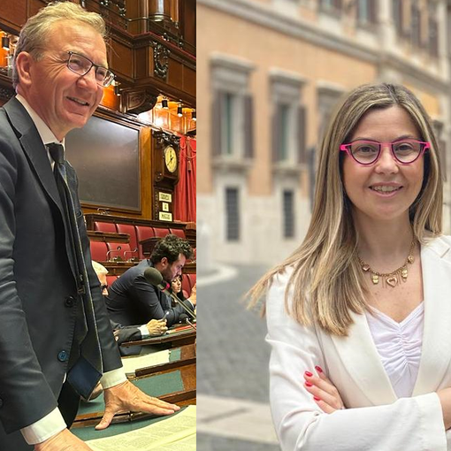 Gli onorevoli Andrea Pellicini e Maria Chiara Gadda