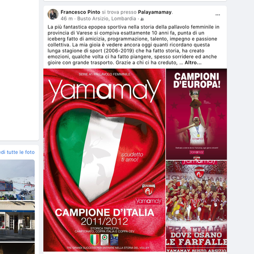 Dieci anni fa le farfalle regine. Pinto: «Epopea sportiva nella storia della pallavolo femminile»