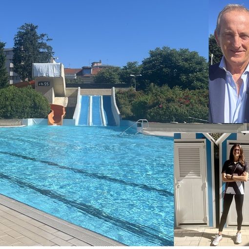 FOTO E VIDEO. Riaperta la piscina a Busto: ora è davvero estate. Le prime immagini