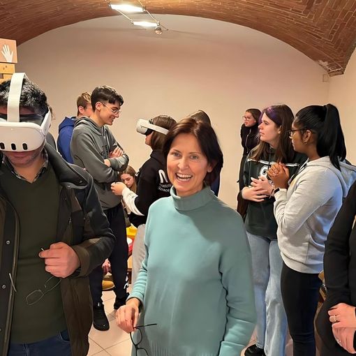 Alcune fotografie della visita inaugurale della mostra