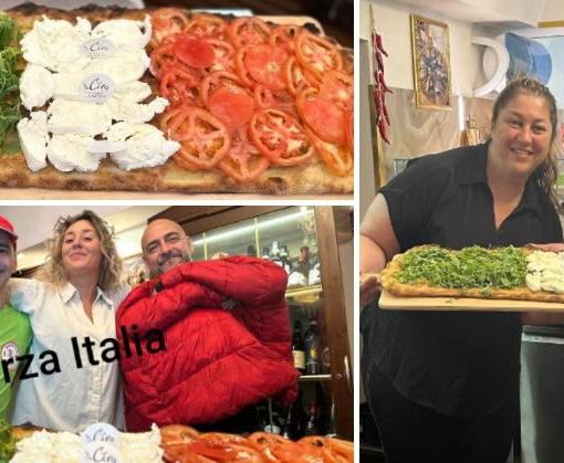 Novanta centimetri di pizza tricolore: da Ciro l'Italia vince anche a tavola