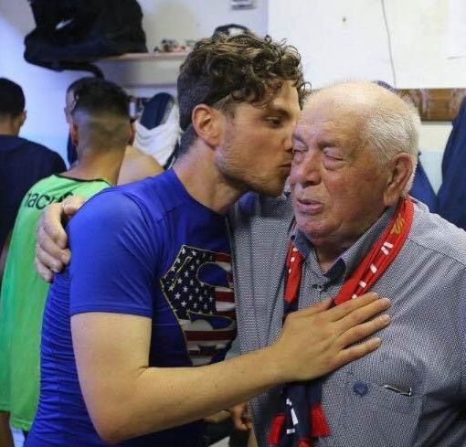 Max Di Caro e l'amatissimo nonno Umberto Belletti
