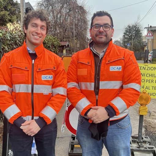 Da sinistra Marco Iannotti e Luigi Santaniello, tecnico progettazione e direzione lavori Alfa