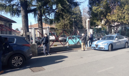 L'ingresso dell'Enaip di Varese dov'è avvenuto l'accoltellamento