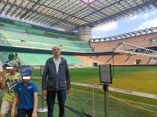 La mia prima volta con un campo veramente verde e la meraviglia. Io dirò sempre: «Vado a San Siro»