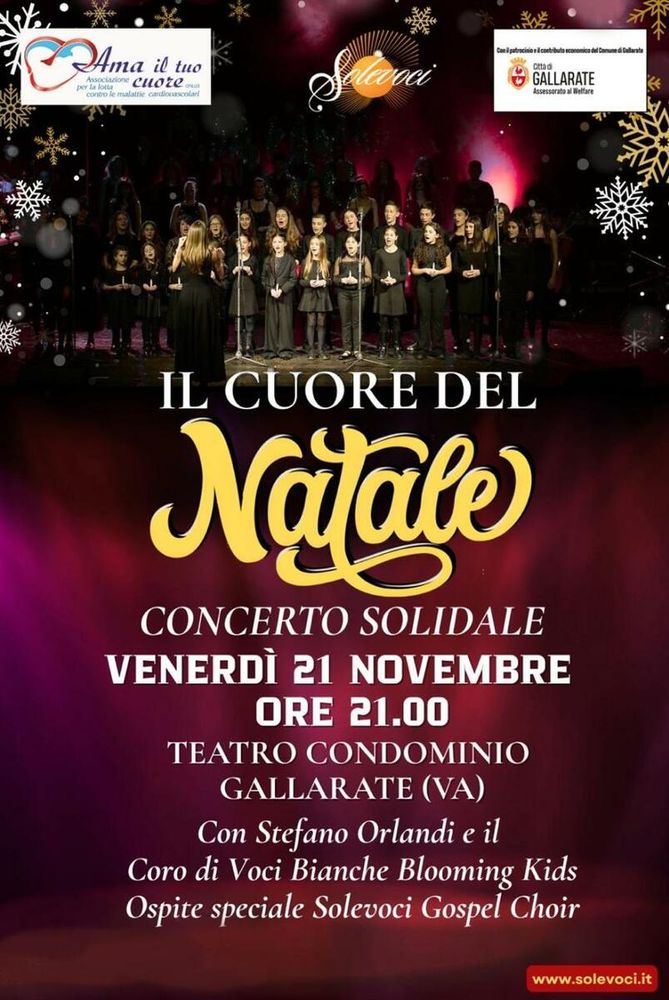 Gallarate accende la solidarietà: musica e prevenzione al centro del concerto con “Ama il tuo cuore”