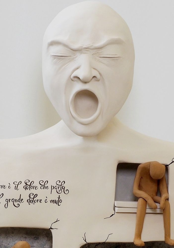 Una delle opere in mostra al Centro Stoà di Busto (particolare)
