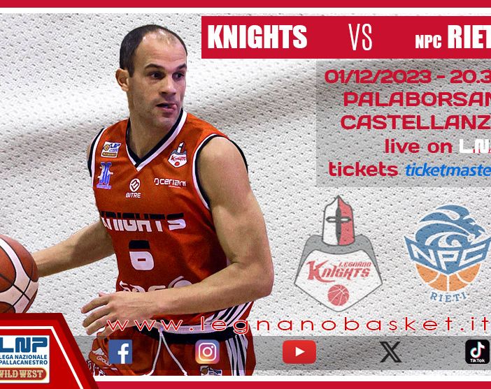 Basket, serie B: Legnano gioca d'anticipo