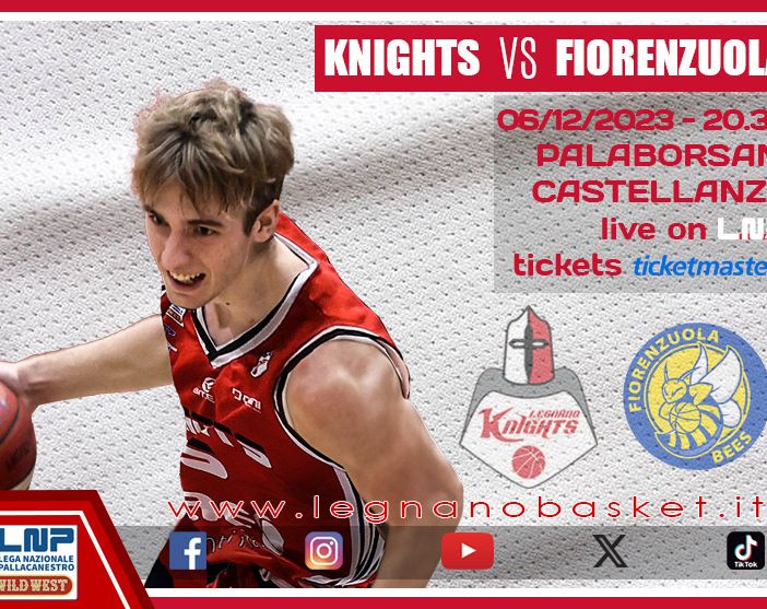 Basket, serie B: Knights Legnano chiamati a un pronto riscatto