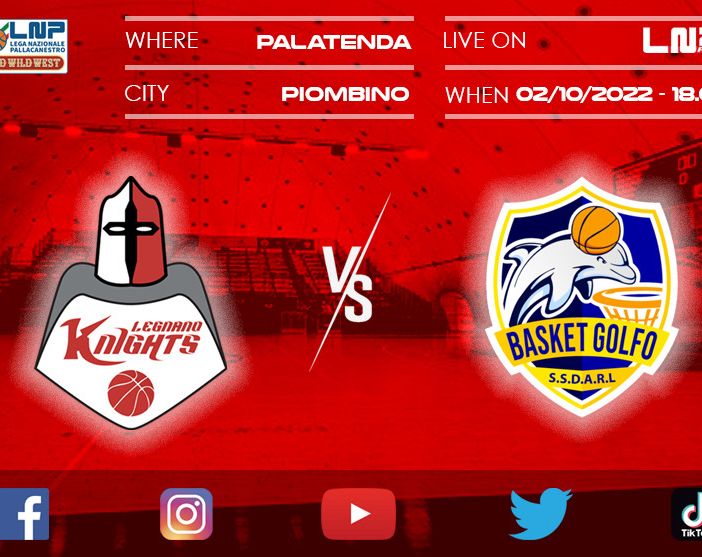 Basket: riparte l’avventura in serie B dei Knights Legnano. Prima tappa Piombino