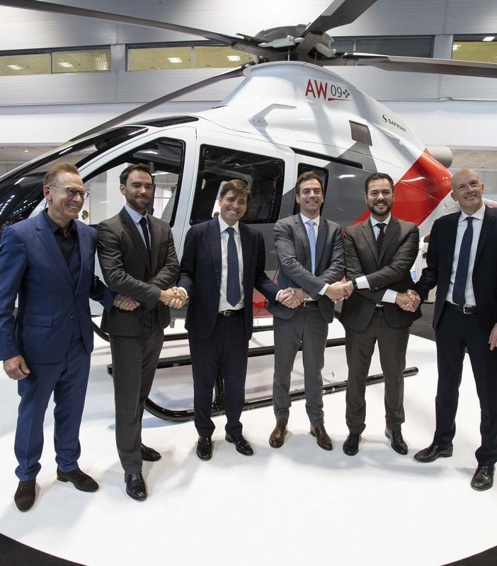 Leonardo: successo commerciale per il nuovo elicottero AW09 in Europa con contratti preliminari per dieci unità con Léman Aviation
