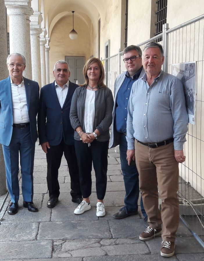 Da sinistra, Roberto Casnati, Orazio Tallarida, Laura Rogora, Michele Castelletti e Sergio Gianoli