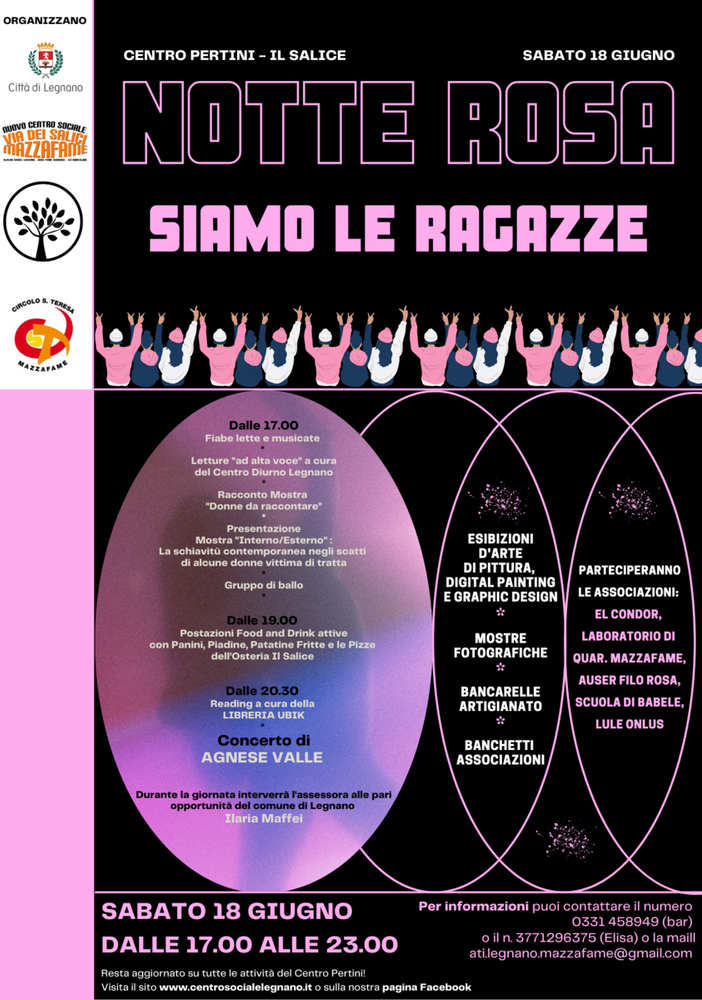 “La notte rosa” approda a Legnano