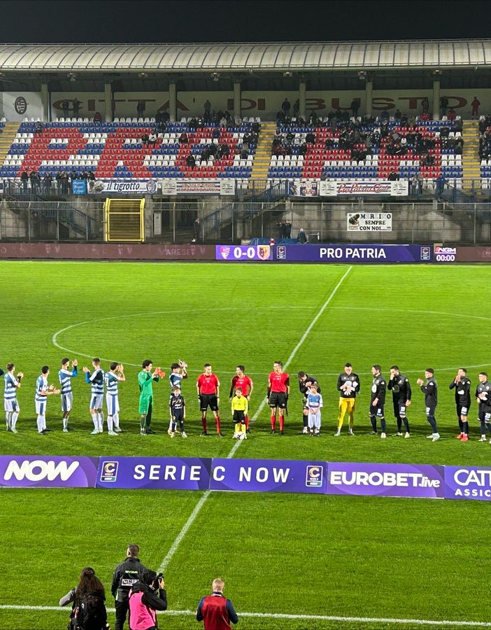 Bashi la riprende a un minuto dalla fine: tra Pro Patria e Trento finisce 1-1