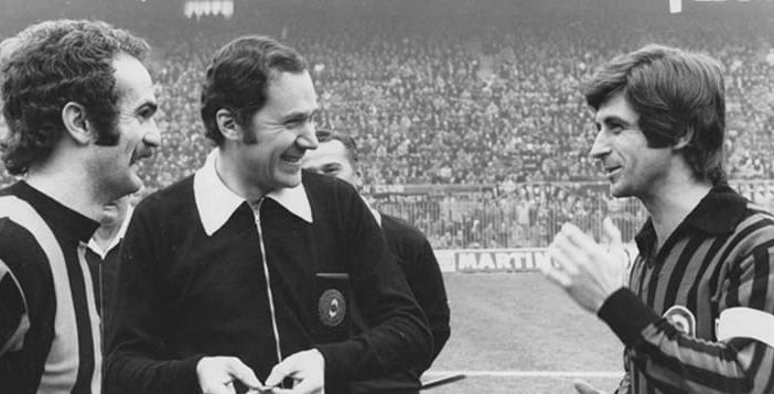 Cesare Gussoni e un derby mitico - foto dal sito della Figc
