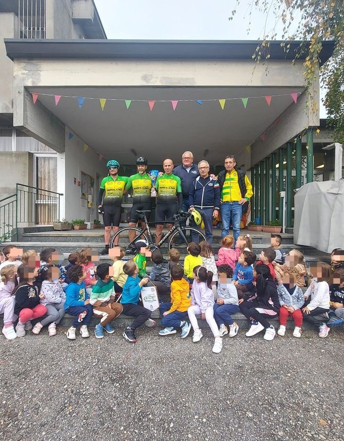 Il Gsc Borsano con i bimbi a Castano