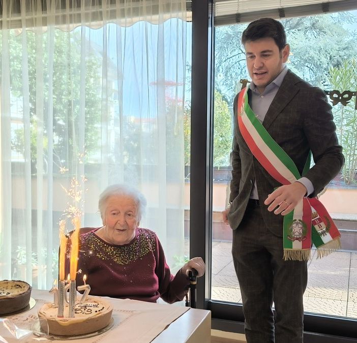 Bruna Scandroglio e il vicesindaco Luca Folegani