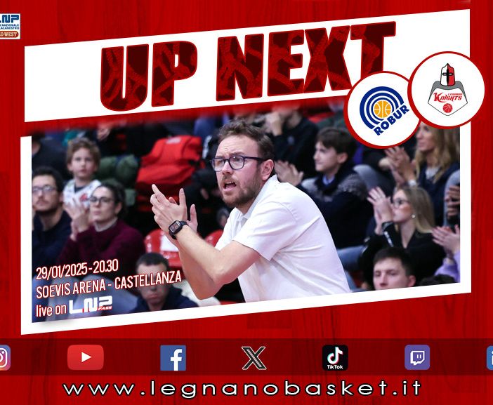 Trasferta a chilometro zero per il Legnano Basket, mercoledì contro Saronno