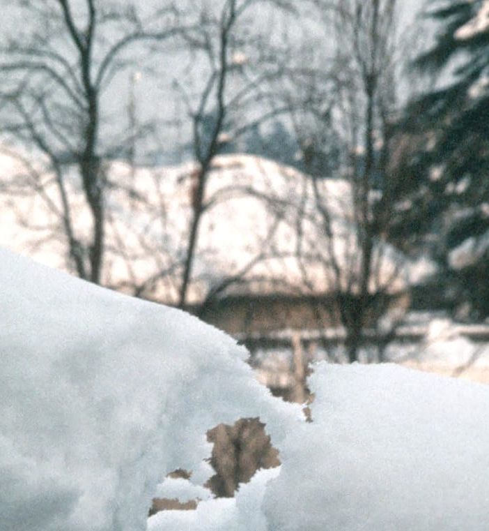 La neve a Busto nel gennaio 1985 (foto Angelo Ferrario)