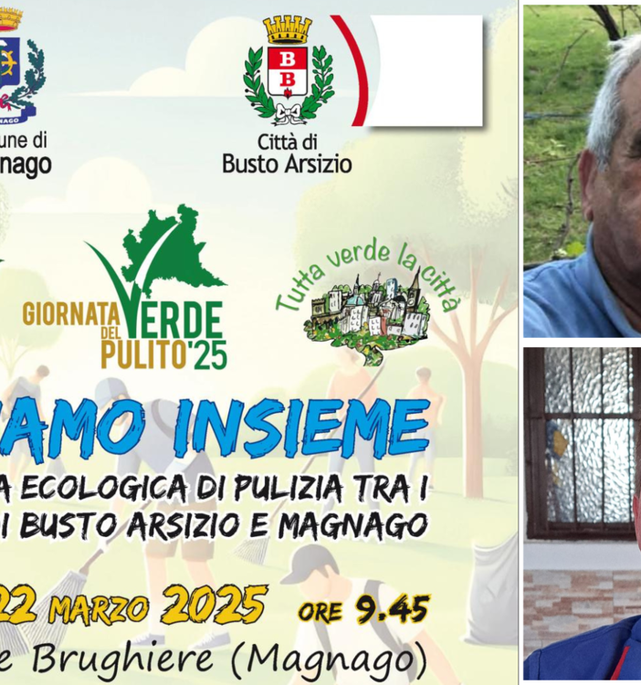 I volontari di Busto e di Magnago insieme per un verde più pulito