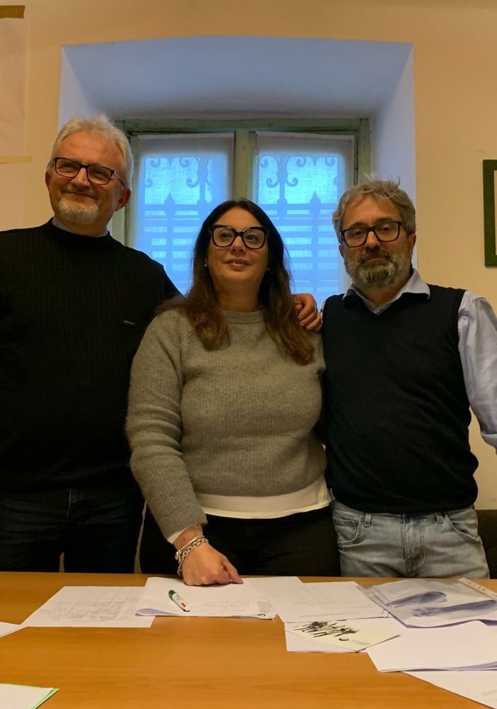 Nella foto da sinistra Albino Gentile, Michela Bortolotto e Christian Gambarelli