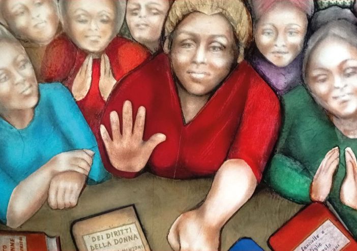 “Donne di storia”: alla Galleria Boragno l'arte di Pina Traini e la storia delle conquiste femminili