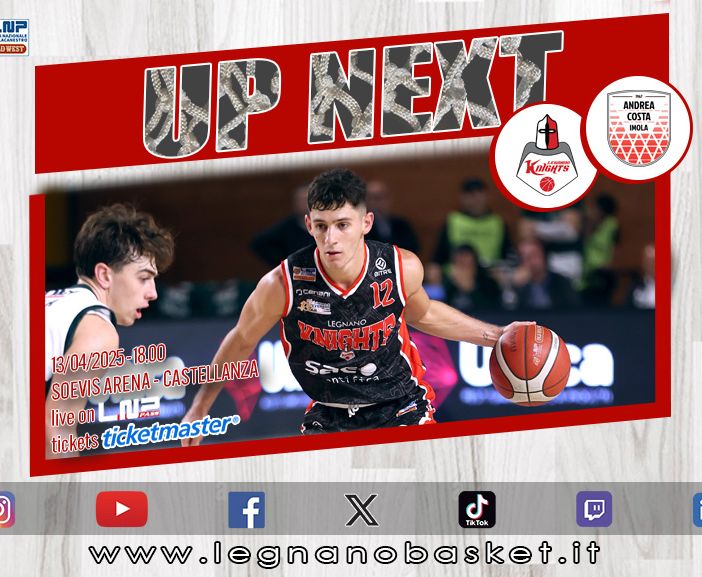 I Knights Legnano affrontano Imola alla Soevis Arena con tante iniziative speciali