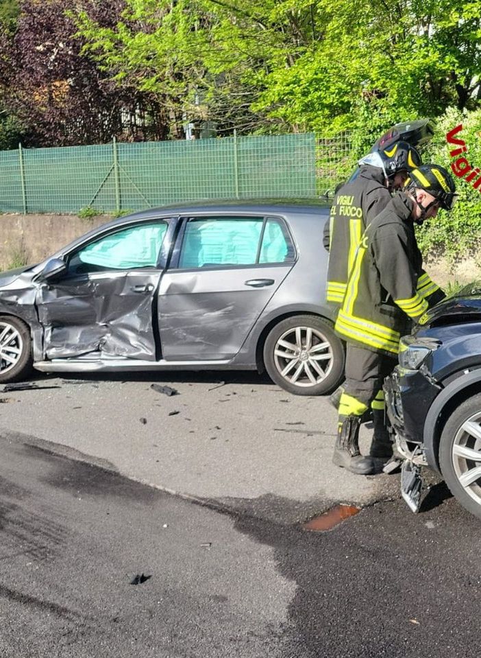L'incidente in via XX Settembre a Monvalle