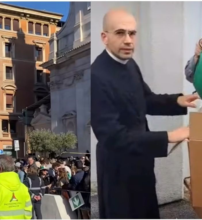 Le prime ore a Roma e a lato don Gabriele e don Paolo